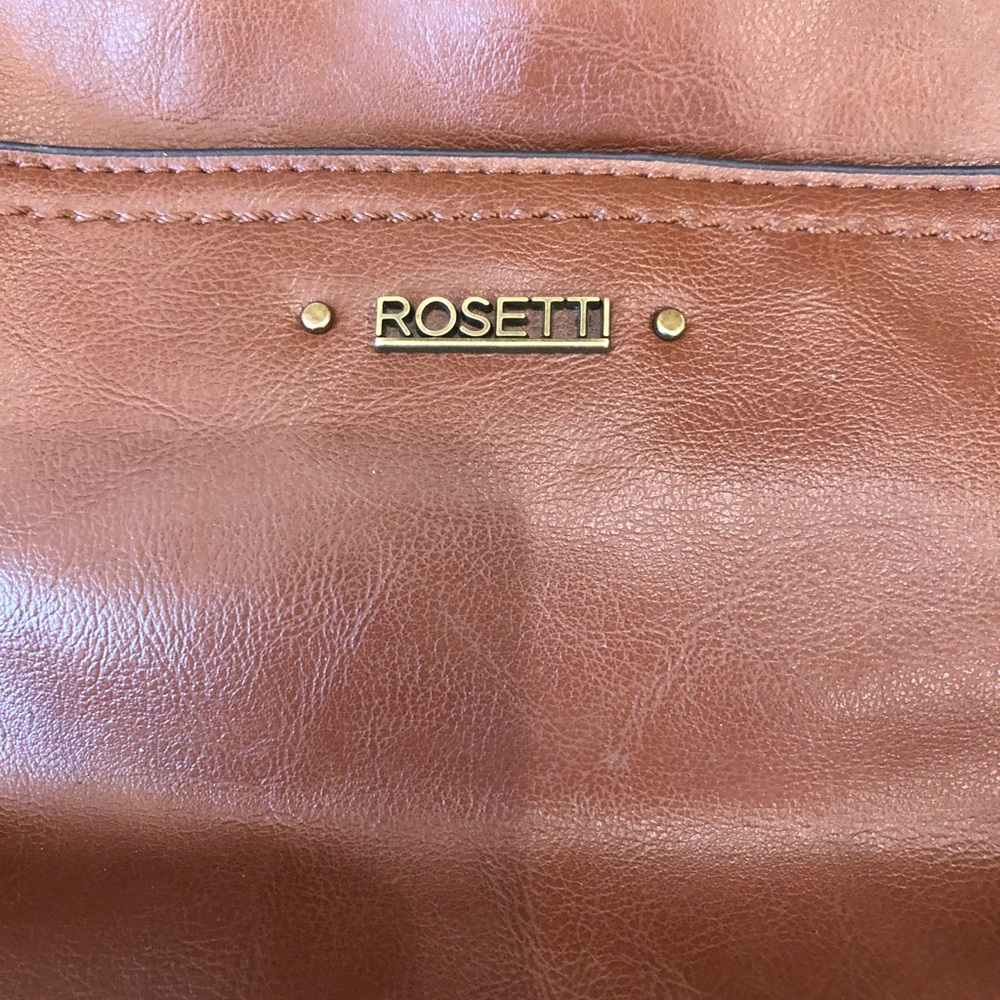 Rosetti Brown‎ Floral Detail Crossbody Purse (B) - Picture 2 of 8